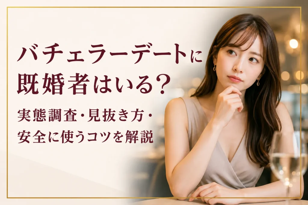 バチェラーデートに既婚者はいる？実態調査・見抜き方・安全に使うコツを解説