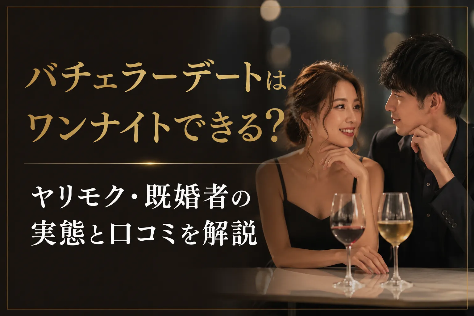 バチェラーデートはワンナイトできる？ヤリモク・既婚者の実態と口コミを解説