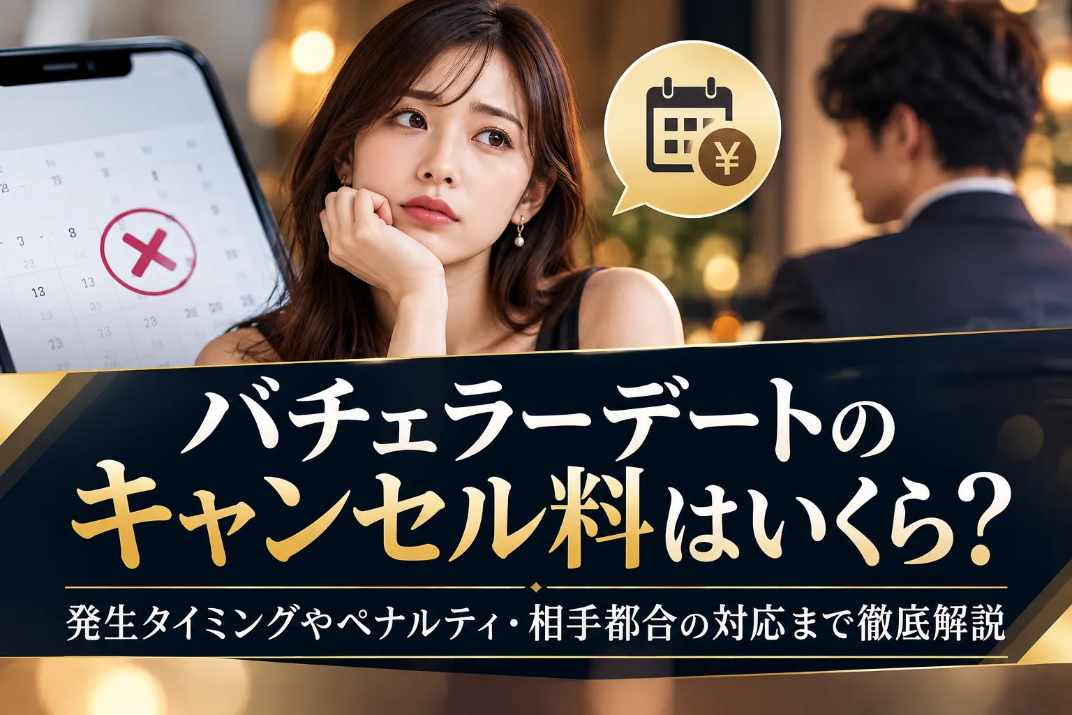 バチェラーデートのキャンセル料はいくら？発生タイミングやペナルティ・相手都合の対応まで徹底解説