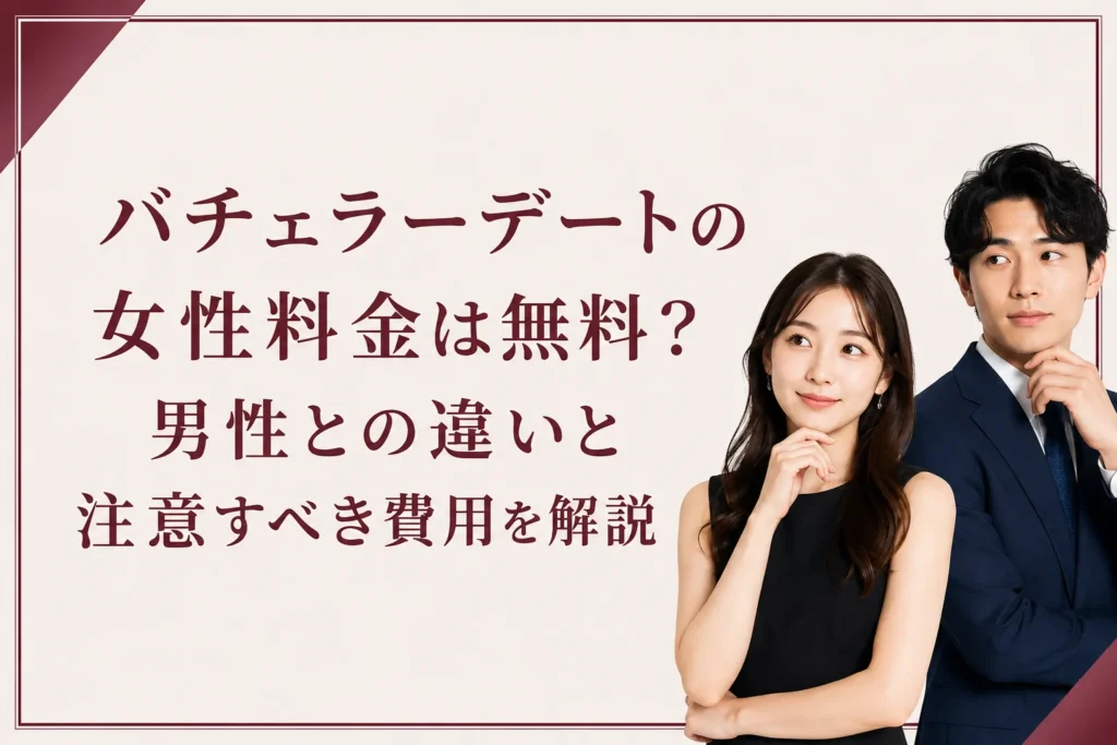 バチェラーデートの女性料金は無料？男性との違いと注意すべき費用を解説