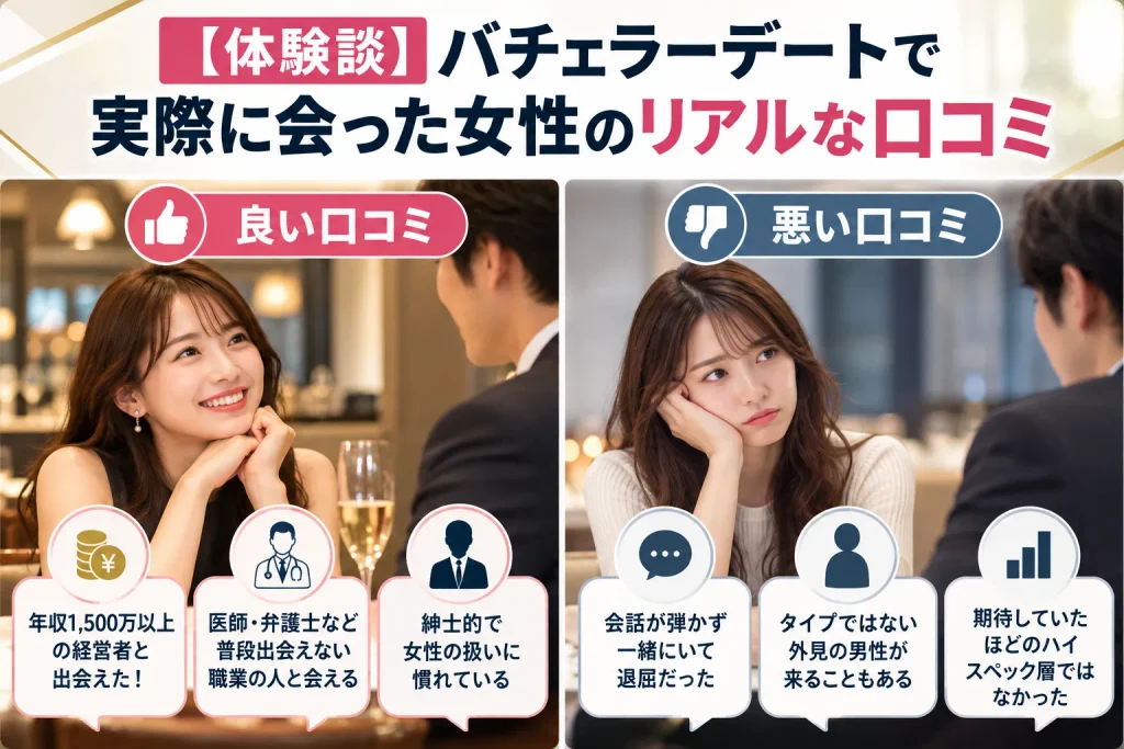 【体験談】バチェラーデートで実際に会った女性のリアルな口コミ