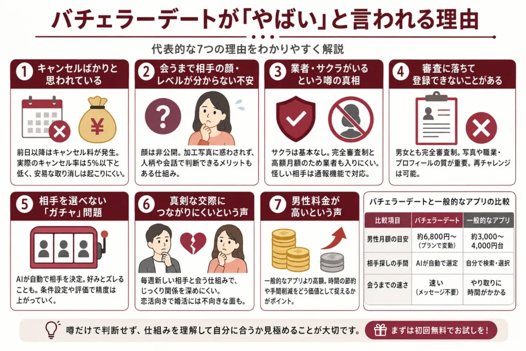 バチェラーデートが「やばい」と言われる理由