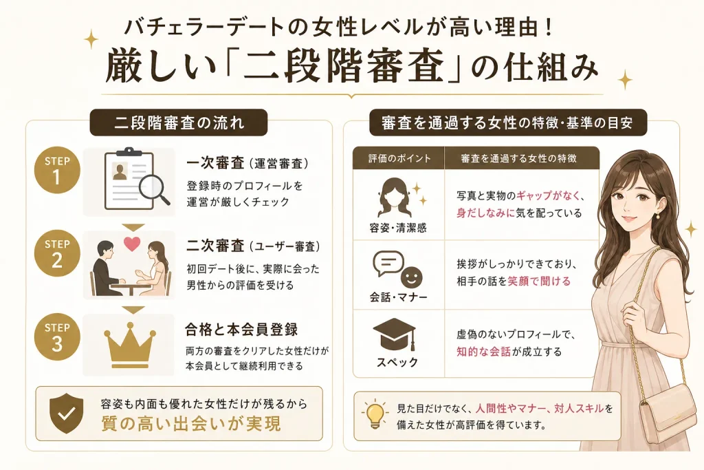 バチェラーデートの女性レベルが高い理由！厳しい「審査」の仕組み