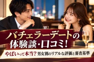 バチェラーデートの体験談・口コミ！やばいって本当？男女別のリアルな評価と審査基準